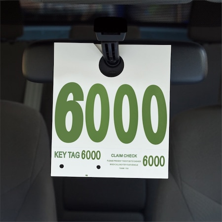 Petoskey Plastics 6,000-6,999 Dispatch Numbers, Dual Sided Heavy Cardstock FB-P9933-56